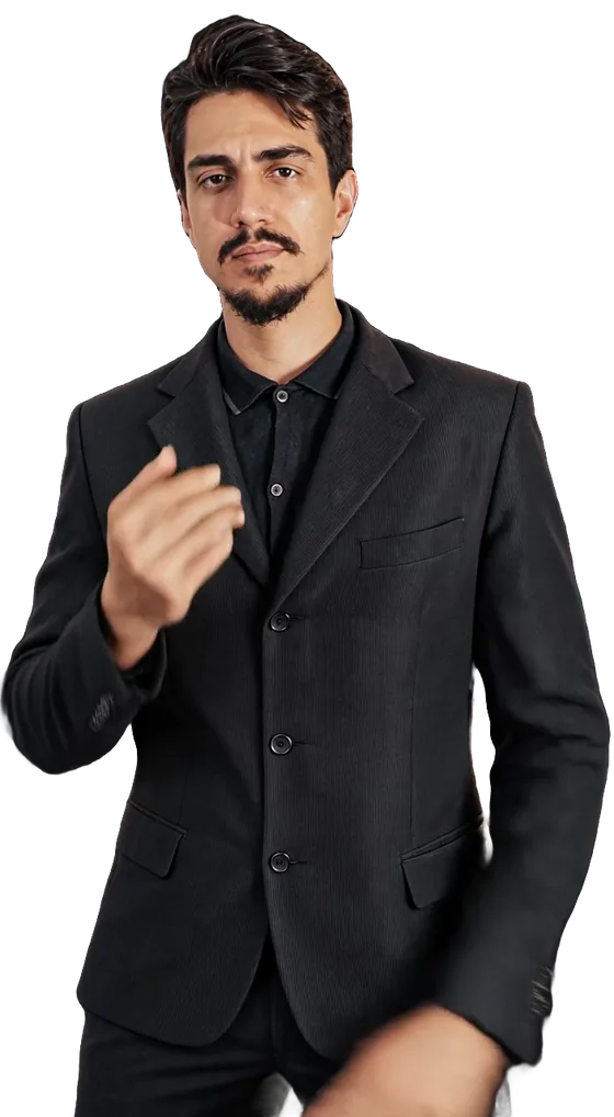 Vitor Santos gesticulando durante uma explicação